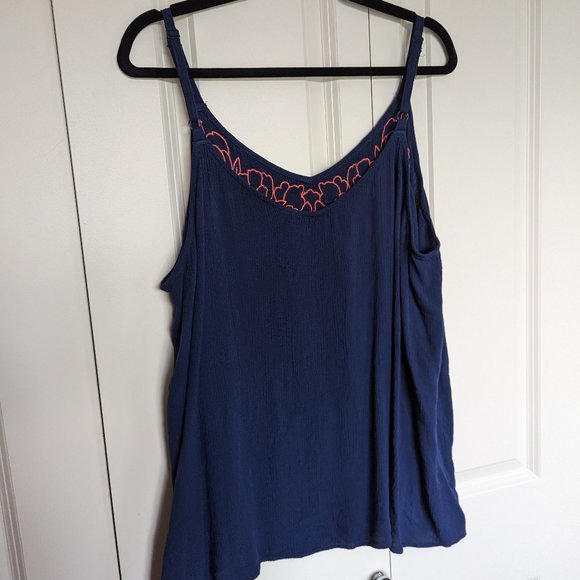 TORRID Sophie Gauze Embroidered Swing Cami SIZE 4 - Picture 3 of 4